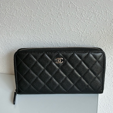 Chanel 黑荔枝長夾💕好裝好用😻