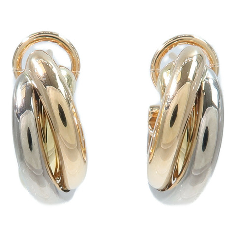 CARTIER 18K玫瑰金/黃金/白金Trinity Earrings耳環