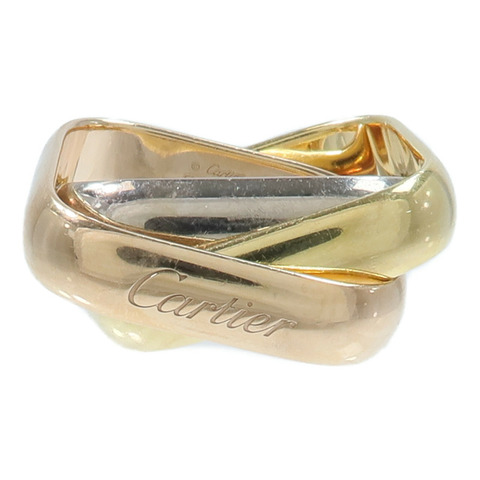 CARTIER 18K玫瑰金/黃金/白金Trinity Cushion-Shaped Ring Large戒指
