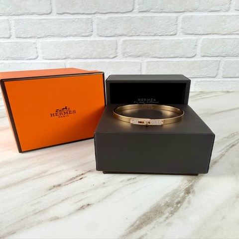 愛馬仕 Hermès Hermès Kelly 18 K玫瑰金鑽石手環