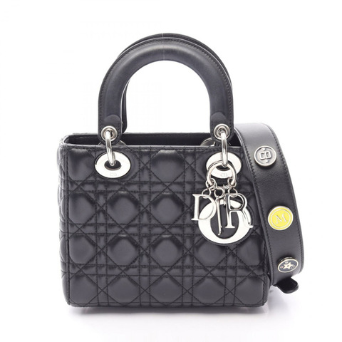 Christstian Dior LADY DIOR MY ABCDIOR 手提單肩斜背包 BK 皮革