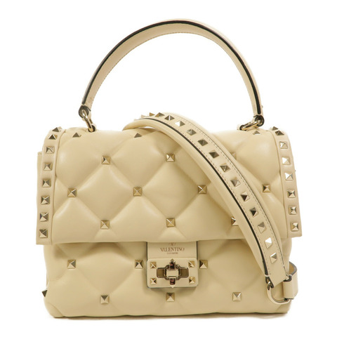 Valentino 牛皮皮革Candystud Medium手挽肩背兩用袋