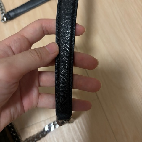 Burberry lola銀字logo格紋 羔羊皮鏈 翻蓋肩背/斜背包