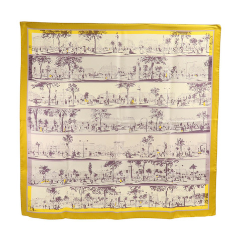 HERMES 絲質Scarf 90x90cm絲巾