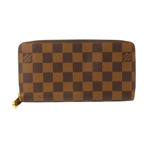 LOUIS VUITTON Damier Zippy Wallet金扣長錢包