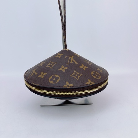 Louis Vuitton 路易威登 棕色老花飛碟單肩包內標1119底長19