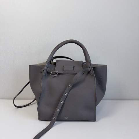 Celine賽琳bigbag灰色手提包 小號 單肩斜挎包 手