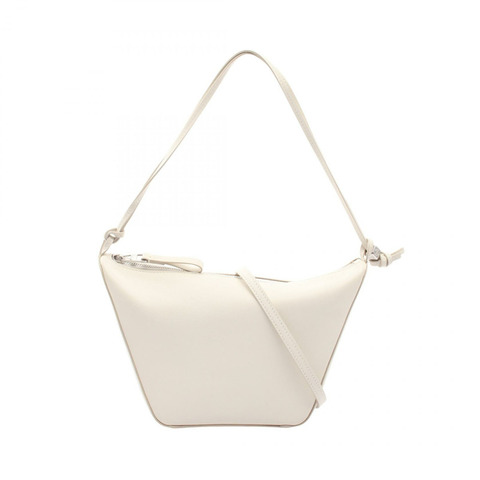 LOEWE Hammock Hobo 迷你單肩手提包 A538G13X01 白色真皮二手女款