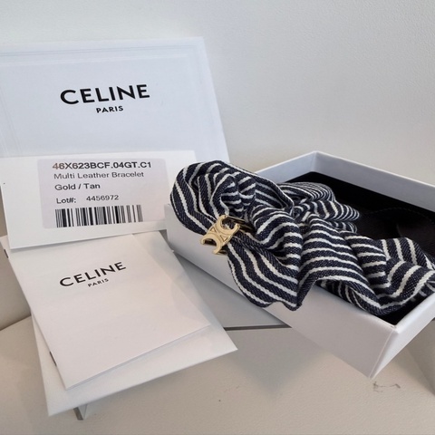 CELINE✨條紋髮圈髮飾