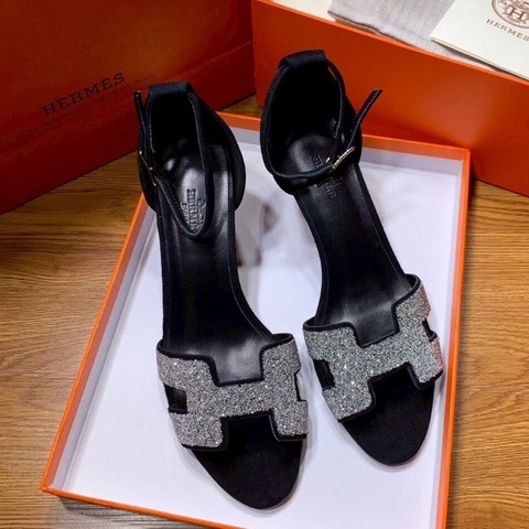 全新閒置🧡#愛馬仕 #細閃H #高跟涼鞋 #38碼 #塵袋購證