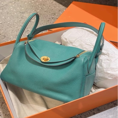 Hermes Lindy26 金扣 togo皮 D刻