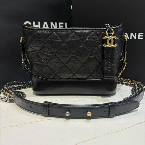 *SHIHNA名牌精品* CHANEL Gabrielle 雙鏈 小號 流浪包(保卡款)