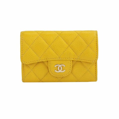 Chanel CC Bag牛皮菱格絎縫雙C Logo卡包