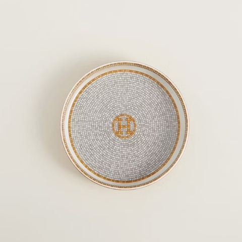 現貨商品 全新商品 台灣購證 Hermes 金色馬賽克圓形收納飾品盤