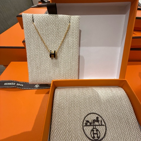 Hermes 愛馬仕 Mini Pop H項鍊 黑金
