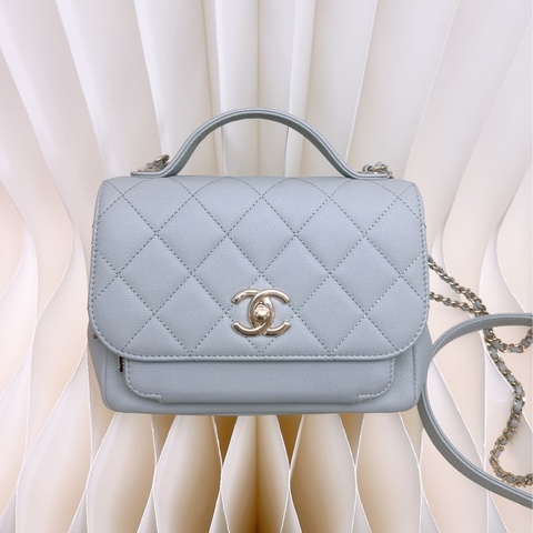 Chanel business affinity 小號灰色郵差包