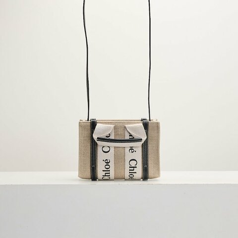 二手Chloé Woody tote mini/深藍