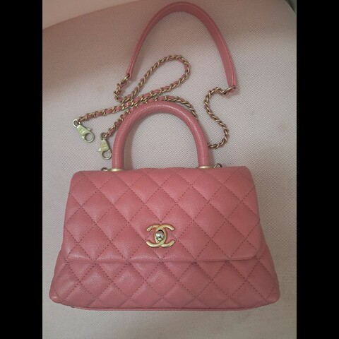 Chanel 香奈兒coco handle 粉紅色