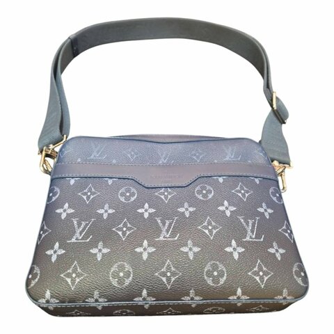 【美收精品】LV TRIO 海軍藍老花經典斜背郵差包 5-708