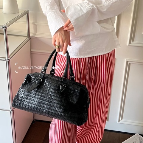 Bottega Veneta • 經典編織羊皮波士頓包