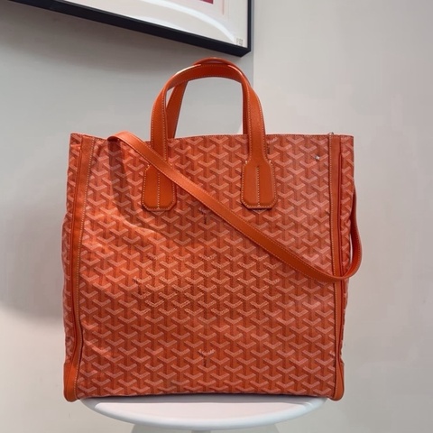 Goyard • 經典橘色老花托特包 2Way 🈶原廠背帶