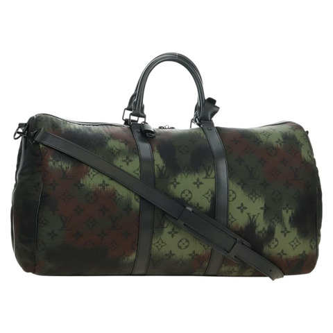 路易威登 Monogram 迷彩 Keepall Bandouliere 50 M56416 LV Auth 185301SM