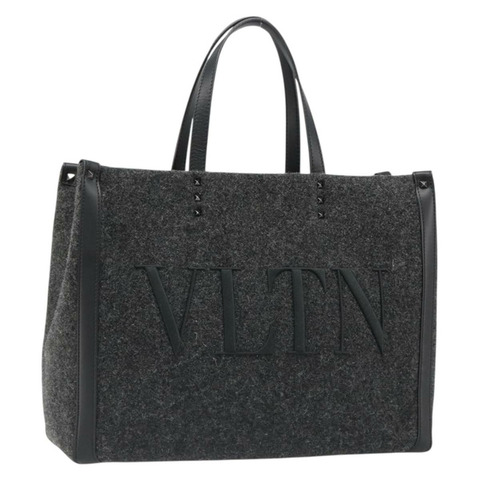VALENTINO 羊毛灰色手提包 正品 ka4766V