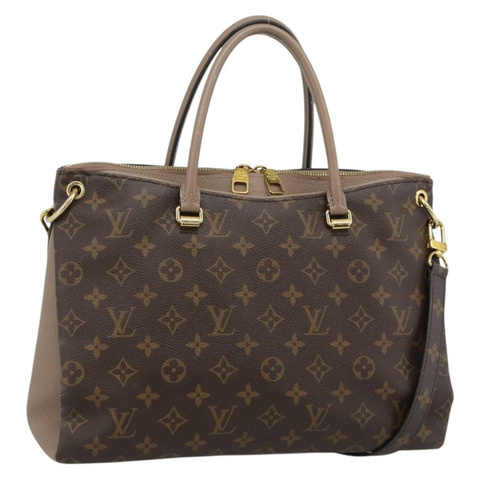 路易威登 Monogram Pallas MM 手提包 2way LV Auth 187929M