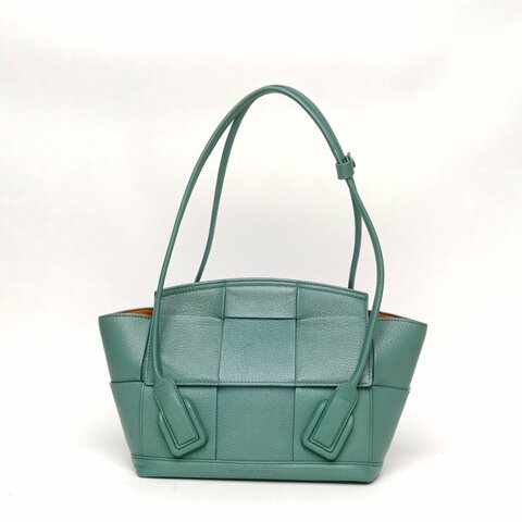 BOTTEGA VENETA Arco小號22藍色牛皮肩背包
