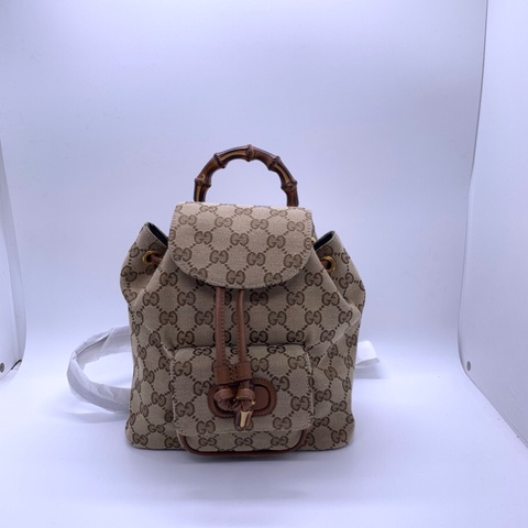 Gucci/古馳 竹節包 mini雙肩包 可愛又實用 甜妹必備