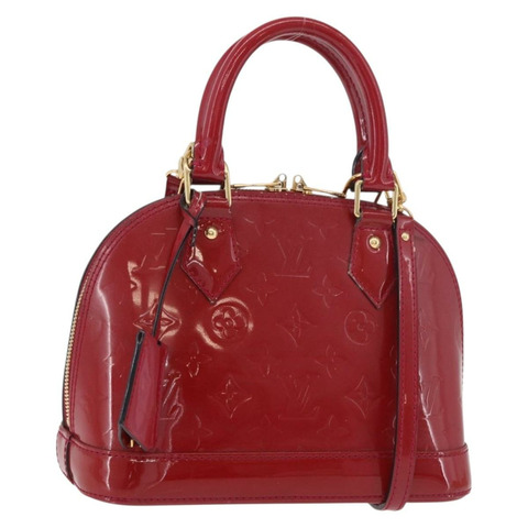 路易威登 Vernis Alma BB 手袋 Rose Andian M91771 LV 正品 187928V