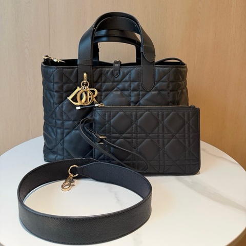 迪奧/Dior 黑金Toujours土著包子母包手提包單肩包斜挎包