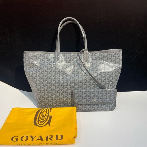 goyard 戈雅 灰色 子母包 購物袋 34x28x15