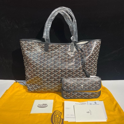 全新未使用Goyard/戈雅 黑色 Tote托特購物袋老花子母包 34x28