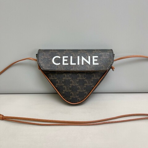 Celine Triomphe 老花大號三角斜背包