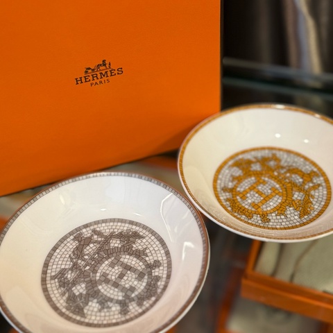 Mosaique au 24 gold + silver soy dish