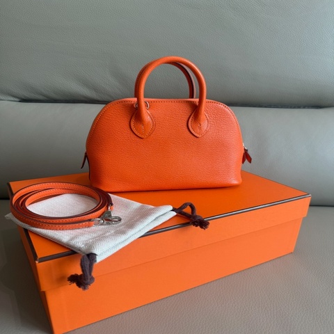 「M.Y精品」 Hermes 🐎家 mini bolide 0X鉛丹橙 B刻 1923