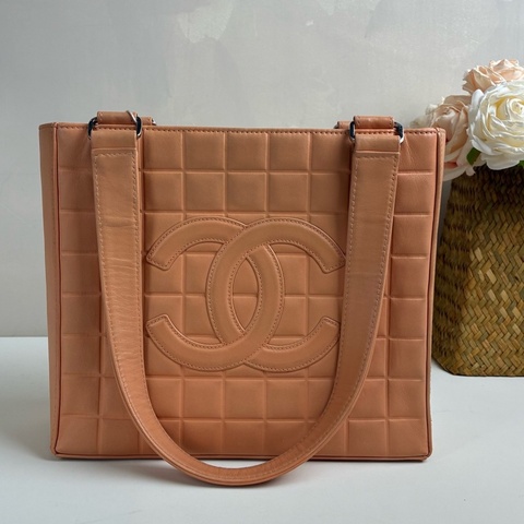 CHANEL/香奈兒 冰格小號 粉色 有保卡 98新  尺寸24.5*21.5