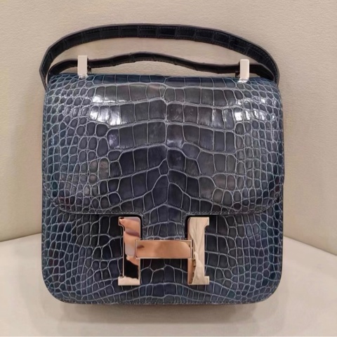 98新Hermes Constance康康24 N7風暴藍 A刻