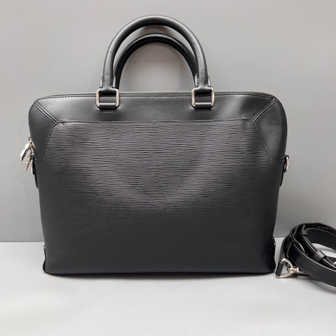 LV 路易威登黑色水波紋休閒公文包