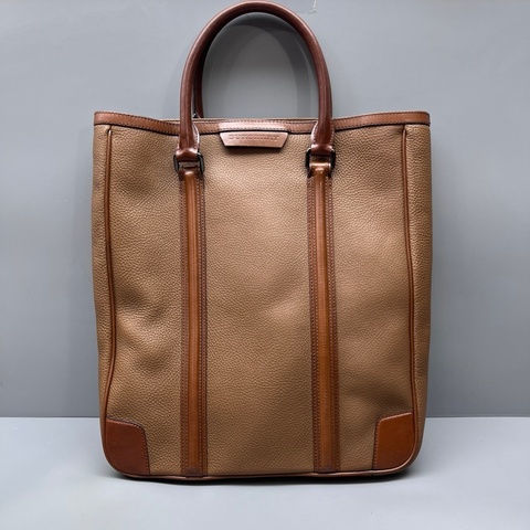 Burberry 棕色荔枝紋托特包