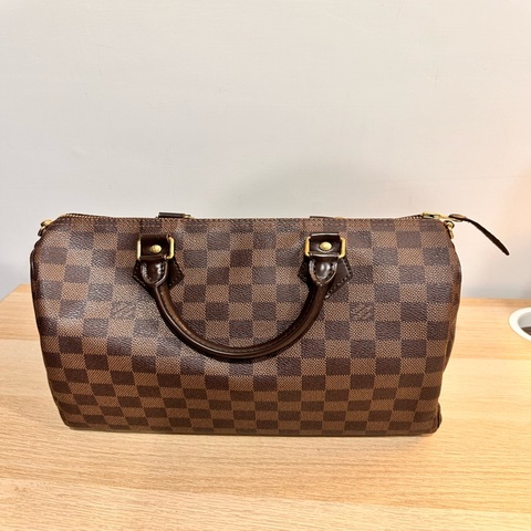 LOUIS VUITTON路易威登LV-Speedy 30 Damier Ébène棕色棋盤格