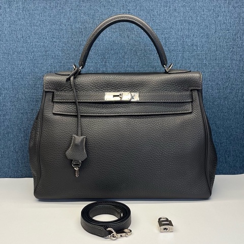Hermes/愛馬仕Kelly32手提單肩斜挎包 框N，