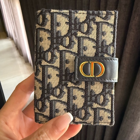Dior Oblique 緹花 99新閒置 30 Montaigne Dandelion 卡夾