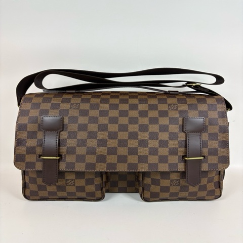 Louis Vuitton/路易威登 LV Broadway 棋盤格駱駝包，男士斜挎包