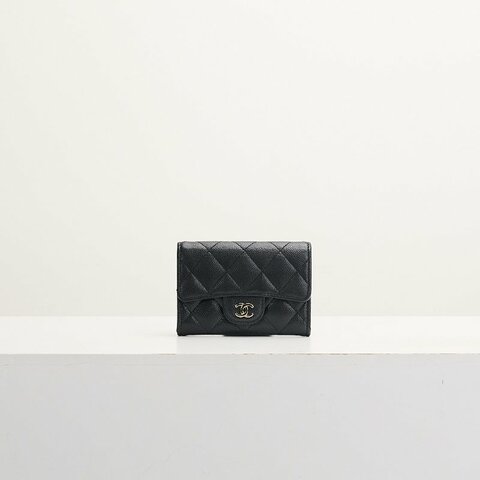 二手Chanel CF單層拉鍊卡包