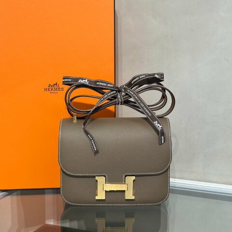 HERMES Mini Constance 19 - Etoupe 18 大象灰金 G