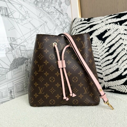 專櫃在售⭐Louis Vuitton 粉色 neonoe水桶包