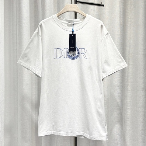 DIOR迪奧 x Hylton Nel SS25 刺繡小貓Logo短袖