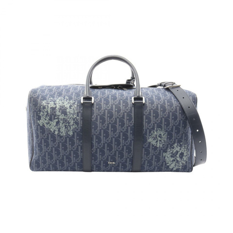 Dior × Denim Tears Lango 50 單肩手提包 帆布 皮革 海軍藍 二手 男士